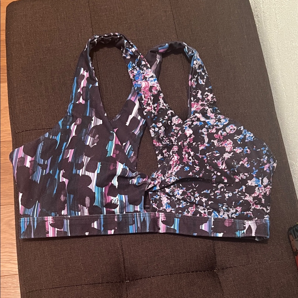 #1132= Floral Patterned Women's Sports Bra
